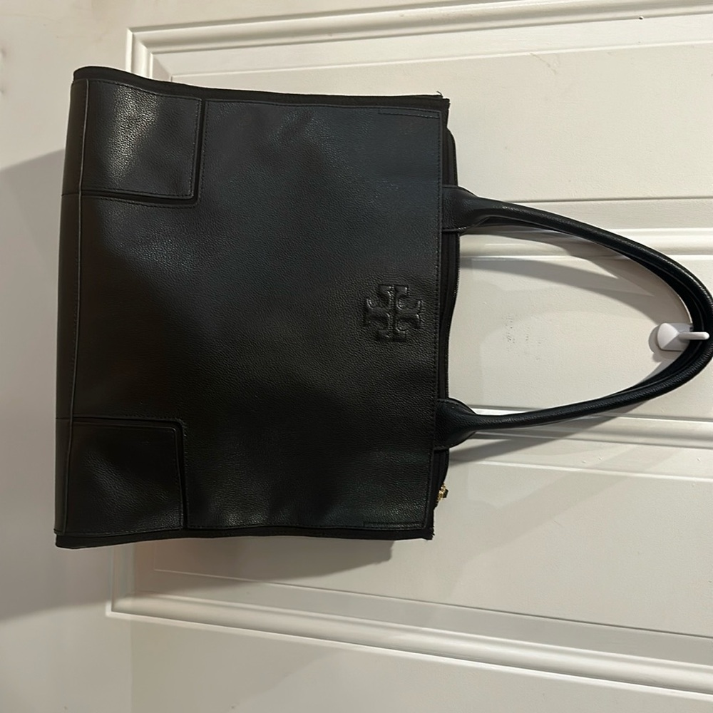 Tory Birch large black tote.